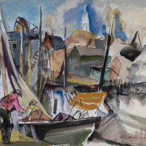 Harbor Scene with Sailboats, William Meyerowitz